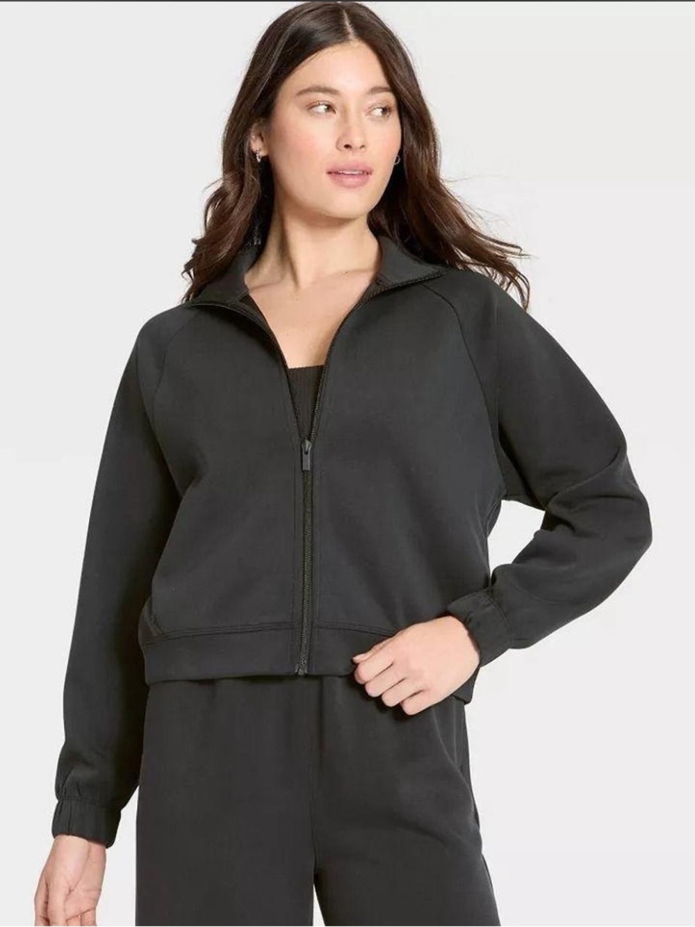 all in motion Women's Black Zip-Up Jacket